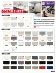 CORIAN SOLID SURFACE COLOR SHEET 2024