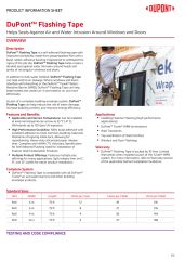 DuPont™ Flashing Tape Product Data Sheet