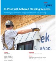DuPont™ Residential Self-Adhered Flashing Systems Brochure PDF Only