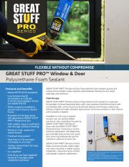 Great Stuff Pro™ Window & Door Overview PDF Only