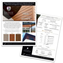 Levanté 2-Sided Cladding and Soffits Sell Sheet