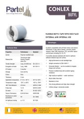 PARTEL CONLEX BUTYL TAPE DATA SHEET PDF ONLY